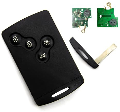 Carte pour Renault Megane 3 de 2009 à 2016, Non Mains Libres - PCF 7941 - Carte Electronique Vierge Adaptable Compatible - Clé Automobile