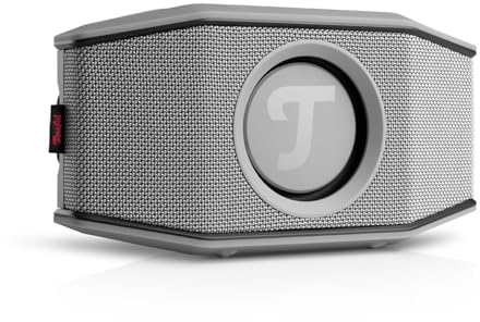 Teufel ROCKSTER GO 2 Bluetooth Speaker - Tragbarer Lautsprecher für draußen, mit Langer Akkulaufzeit (28 h), Wasserdicht IP67, Wireless Musikstreaming, USB Soundcard, Outdoor - grau