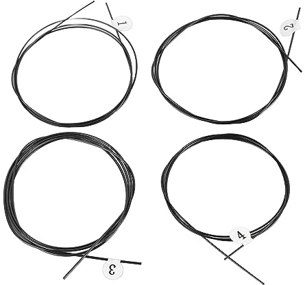 Cuerdas de ukelele Caliente, Sonido rico Universal Reemplazo Cuerdas para Ukelele Guitarra Negro Nylon