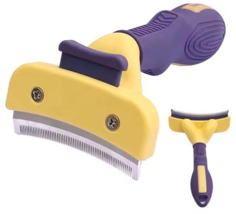 Spazzola Horses Per Rimuovere Il Pelo Con Bottone, Accessori per la Cura del Cavallo, Resistenti, Ergonomici e Sicuri