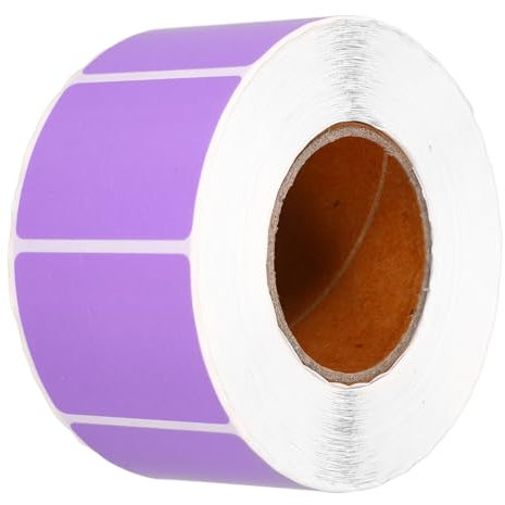 OFFSCH Farbige Matte Hitzeempfindliche Etiketten Selbstklebende Sticker Für Drucker Wasser Wischfestes Labelpapier Vielseitig Für Versand Büro Und Pflanzenmarkierung