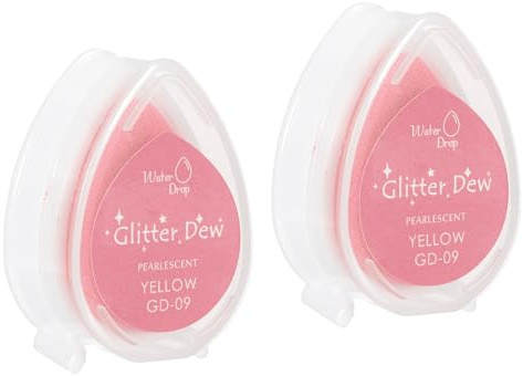 PATIKIL Handwerks-Tintenpads für Stempel, 2 Stück Waschbare Fingerabdruck-Tintenstempelkissen Farbe DIY Regenbogen für Gummistempel Papier Scrapbooking Stoff Holz, Dunkelrot