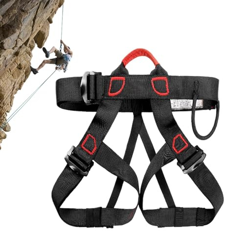 für Herren – | verstellbare, leichte Sicherheits-Taillenstütze | multifunktional, professionelle Kletterausrüstung, Outdoor-Abseilausrüstung, Geschirr für Damen und Herren