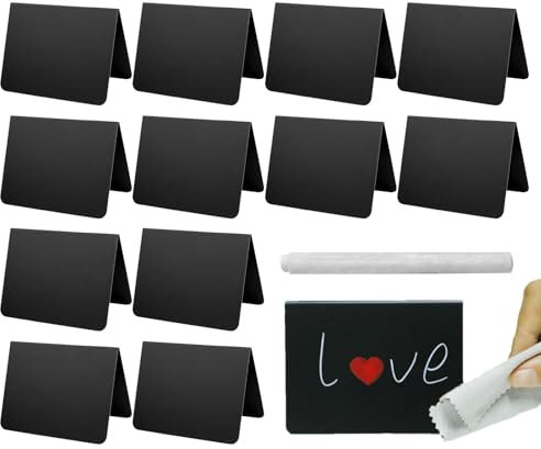 12Pcs Lebensmittel-Display-Schilder, miní-Tafel-Schilder | 12 Stück V