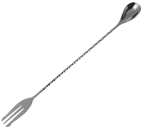 Luxshiny Cuillère à Mélanger pour Bar Acier Inoxydable avec Long Manche Outil De Cuisine pour Cocktails Et Boissons