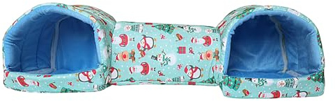 Tubo tunnel per animali domestici, 50 cm, per ricci, cincillà con funzione di gioco, tunnel per piccoli animali per conigli, porcellini d'India, scoiattoli, accogliente peluche arancione, accessori