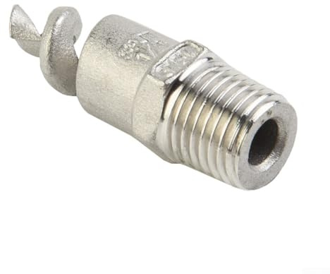 Stainless Steel 316L Spiral Nozzle Designed for for Atomization, Dust Removal, and Fire Prevention with Solid or Hollow Cone Spray Patterns and Smooth Flow Path (1/4(DN8，13mm)