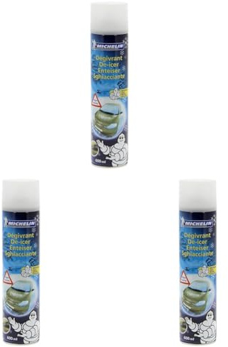 MICHELIN Dégivrant Pare-Brise et Vitres Hiver 600ml – Spray dégivrage Rapide, Action instantanée Anti-Regel, Protection balais d’essuie-Glace et Joints, Format XL idéal Conditions Hivernales extrêmes
