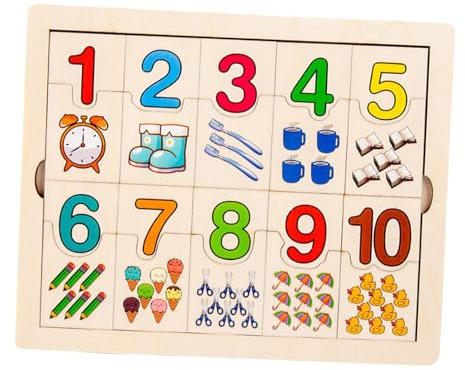 dwxnauixl Tablero de conteo de para Madera para niños, Rompecabezas Interactivo Que estimula el interés de los niños y fomenta el Aprendizaje de Las