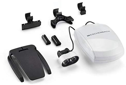 ESCHENBACH OPTIK headlightLED individuelle Beleuchtung, Zubehör für Kopfbandlupe laboCOMFORT, Lupenbrille maxDETAIL und Leseglas combiPLUS