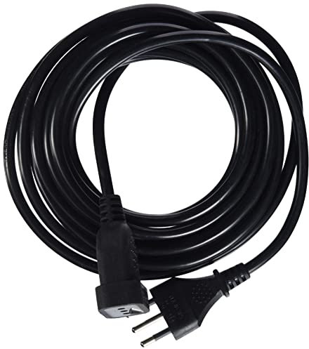 Electraline 46120 Prolunga 5 mt spina e presa piccola 10A, nero - sezione cavo 3G1 mm²