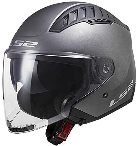 LS2, Casco Jet Moto Copter Mat Titanium, M