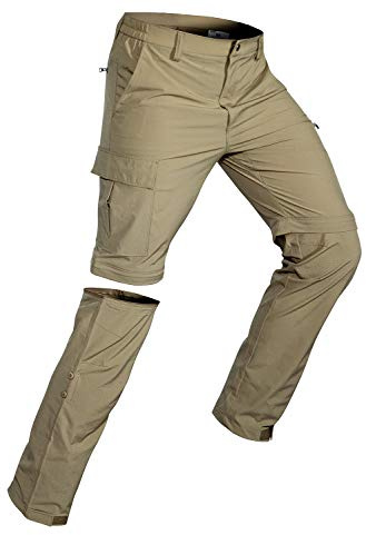 Wespornow Wanderhose Herren Zip-Off: 3 in 1 Atmungsaktiv für Trekking | Abnehmbar Outdoor Funktionshose, Schnelltrocknend, 4-Wege-Stretch, 5 Taschen, Cargo Style-Ideal für Wandern, Reisen & Sommer