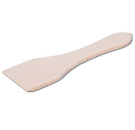 2 raspadores para raclette, 13 cm, no raya en la sartén revestida, resistente al calor e higiénico, espátula pequeña resistente al calor, madera