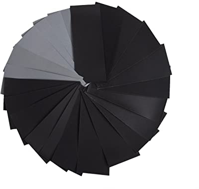 PIQIUQIU 36 Unidades Papel De Lija 400 600 800 1000 1200 1500 2000 2500 3000 Grit Surtido Papel de Lija Seco/al Agua