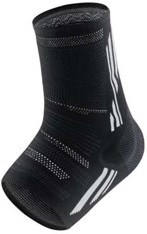 JMORCO Sprunggelenkbandage 1 Stück Kompressions-Knöchelorthese, Knöchelmanschette aus Silikon, Schmerzlinderung bei Plantarfasziitis, Achillessehnenentzündung, Gelenkschmerzen(Gray-1Pcs,M)