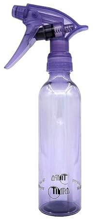 Eson Water Spray Bottle - Empty Refillable Fine Mist Sprayer for Hair - Ideal Refillable Trigger Sprayer Bottles for Hairdresser, Barber, Salon, Gardening (Lila, 250ml)
