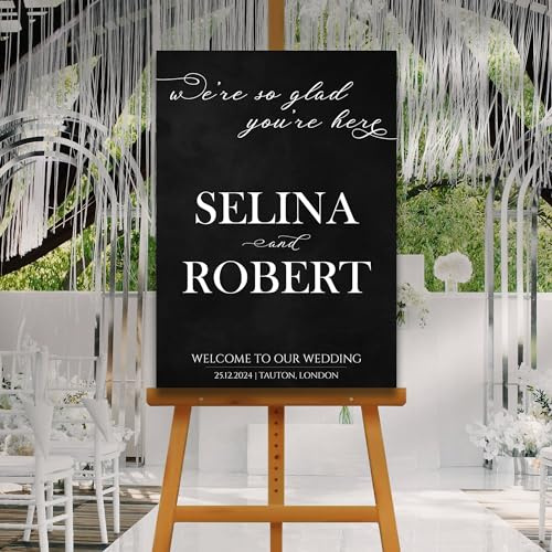 Minimalist Wedding Welcome Sign, Printed Sign A1, A2, A3 or A4, Simple Welcome Sign, Modern Calligraphy, Elegant and Classy Wedding, Minimal