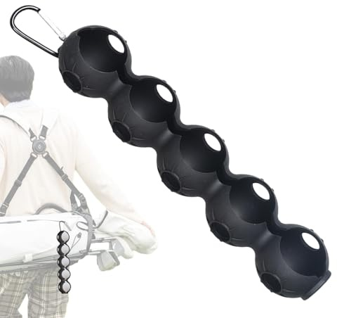 Taschenhalter für Golfball, Golfball-Halter – Gürteltasche mit großer Kapazität, Clip für Golfball, lässt sich leicht an Tasche oder Trolley befestigen, Golfzubehör für