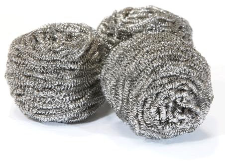 BALSAT Estropajos de Acero Inoxidable Gigante 60g – Alta Durabilidad, Resistente a la Corrosión, Ideal para Cocina y Limpieza Pesada (8 uds)