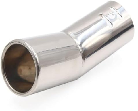 Terminale Scarico Tubo Punta Per Mazad 51mm Universale Sistema Di Scarico Tubo Finale Terminale Di Scarico Auto Fischio Singolo Rotondo Pieghevole Punta Del Silenziatore