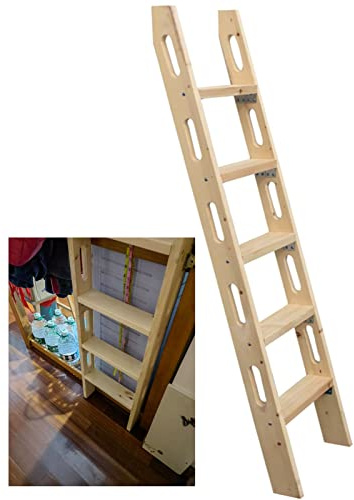 Escalera universal para litera, diseño duradero que ahorra espacio para una fácil escalada, soporta hasta 200 kg