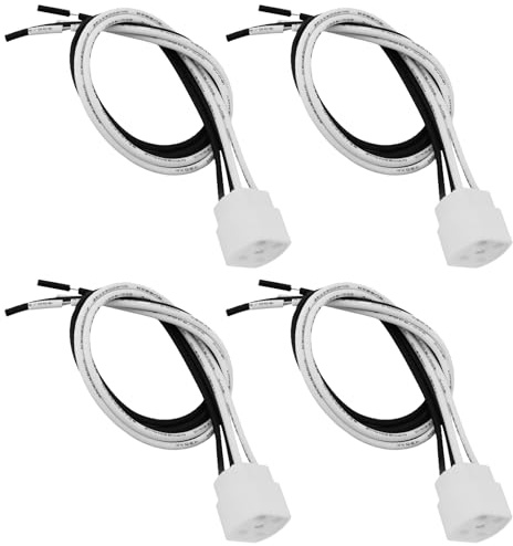 Create idea 4x Portalampada In Ceramica G10Q A 4 Pin 17x16x16,5 Mm 250 V 2 A Per Lampada UV