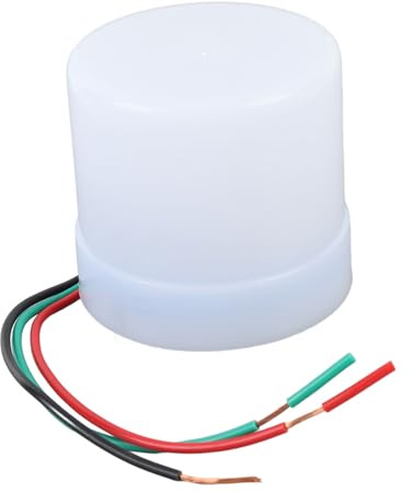Garosa Light Control Sensor, Photocell 25A Dusk to Dawn Automatic On Off Switch with Illumination Detection, for Outdoor Lamps Garden Light Yard Light (AC200-240V)