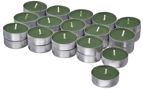 Green Scented tealight – 3.5 hr Burn Time | Fresh, Invigorating Aroma for Home & Office