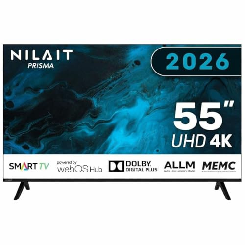 Nilait Prisma 40 Smart TV FHD LED con WebOS, HDR, WiFi, HDMI, USB, Televisor 40 Pulgadas Inteligente para Hogar y Streaming