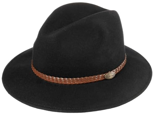 Lipodo Outdoor Traveller Wollfilzhut mit Garnitur Outdoorhut Made in Italy Herren Herbst Winter