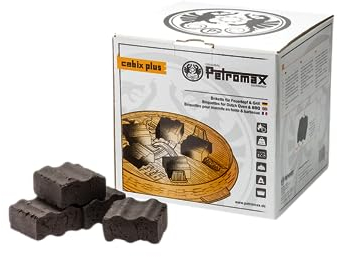 Petromax Cabix Plus Briketts – Vegane Kokos-Grillkohle mit bis zu 4h Brenndauer. Für Dutch Oven, Grill & Kastenform.
