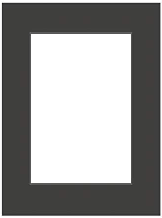 DEHA Design Passepartout Karton 60x80 cm für Bilder im Format 40x60 cm, Schwarz