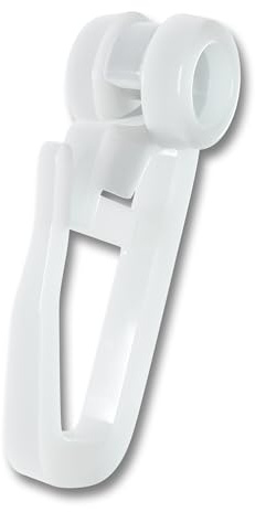 Gardinenrollen Gardinenröllchen Gardinenhaken, für Gardinenschienen- und stangen mit Innenlauf, mit verschließbaren Faltenlegehaken, 8 mm Durchmesser (200 Stück)