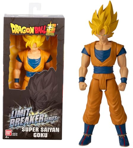 Dragon Ball Super Bandai Action figure gigante Limit Breaker da 30 cm - Super Saiyan Goku - Licenza Ufficiale Dragon Ball - Giocattolo per bambini 4 anni e + - 36735