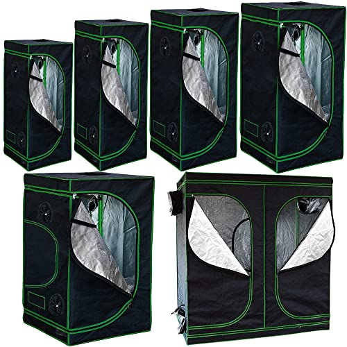 Melko - Growbox 100x100x200cm Set mit 3-in-1 Messgerät - Licht- & wasserdichtes Growzelt extrafestem Stoff mit reflektierender Innenfolie - Growtent Zuchtzelt für Hydrokulturen zur Pflanzenzucht