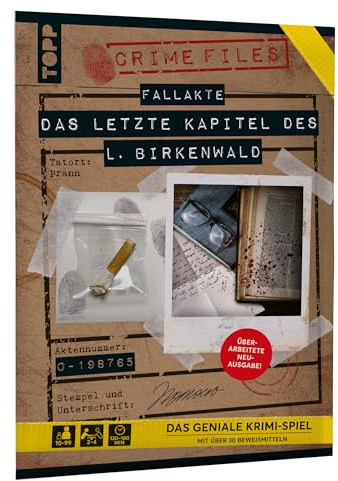 Crime Files: Das letzte Kapitel des L. Birkenwald - Fallakte für 2 - 4 Personen | Krimispiel mit über 30 Beweismitteln | Spannendes Detektivspiel | Tatort Escape Game