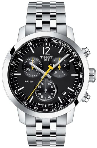 TISSOT Prc 200 Chronograph Men's Black Watch T114.417.11.057.00