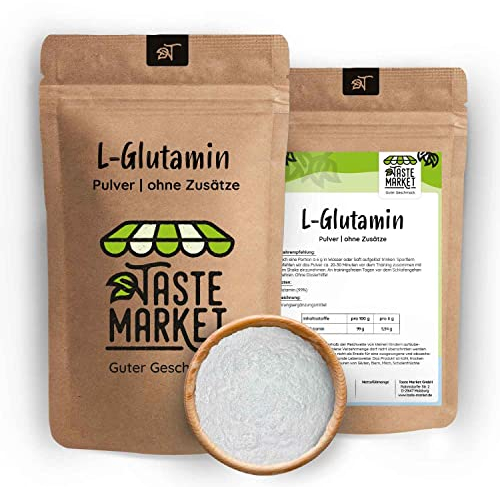 100 g L-Glutamin Pulver | Aminosäure | Fitness und Muskelaufbau | Vegan