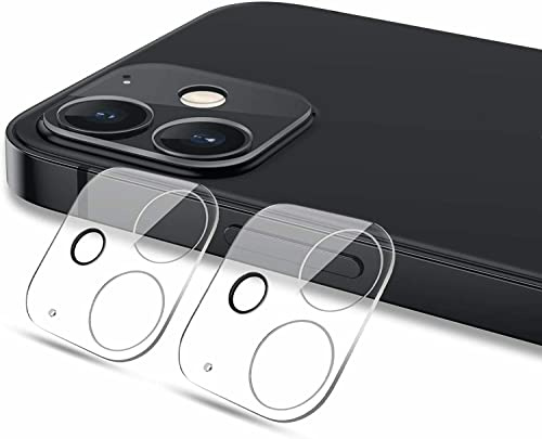 POEGO iPhone 12 / Mini/Pro/Max Kamera Schutz Folie Panzerfolie Hart-Glas Linse Cover - 2 Stück (Für Apple iPhone 12 Mini)