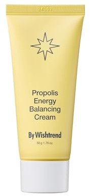 BY WISHTREND Propolis Energy Balancing Cream 1.69 Fl oz, 50ml, 10% Propolis, Face cream for oily skin, Improves the skin barrier, Rich in antioxidant, Probiotics Moisturizer