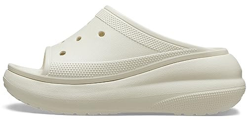 Crocs Women's Crush Slide Wedge Sandal, Knochen, 46/49.5 EU