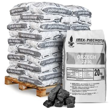 PALIGO Steinkohle grob 25-60mm (1.000 kg) – Anthrazit-Nusskohle in Premiumqualität – Effiziente Wärme zum Heizen und für Öfen & Heizanlagen – Hoher Heizwert & saubere Verbrennung