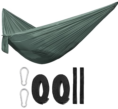 Camping-Hängematte Einfache Installation Nylon-Hängematte Langlebige Reisehängematte Leichte strapazierfähige Seilhängematte Hängende langlebige Hängematte für Terrasse, Veranda, Hinterhof, Faulenzen