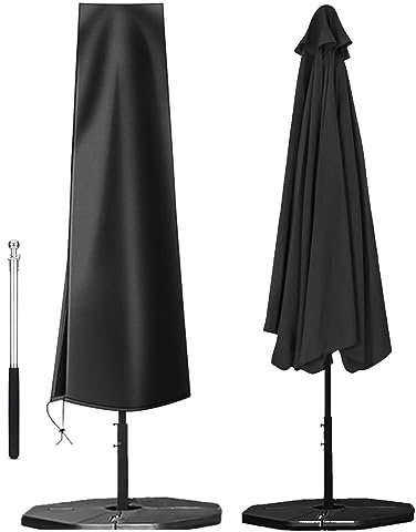 265x40/70/50cm Funda Para Sombrilla Jardín Funda Protectora Para Parasol Funda De Parasol Con Cremallera Cubierta Sombrilla Para Exteriores Impermeable,Resistente A Los Rayos ( Tamaño : 140x26/28cm )