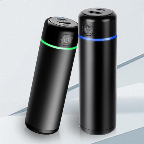 Flintronic Handwärmer Wiederverwendbar, Taschenwärmer USB mit Powerbank Aufladen 10000mAh, Elektrischer Taschen Handwärme, Zylindrische Taschenwärmer, Winter Geschenk für Männer und Frauen