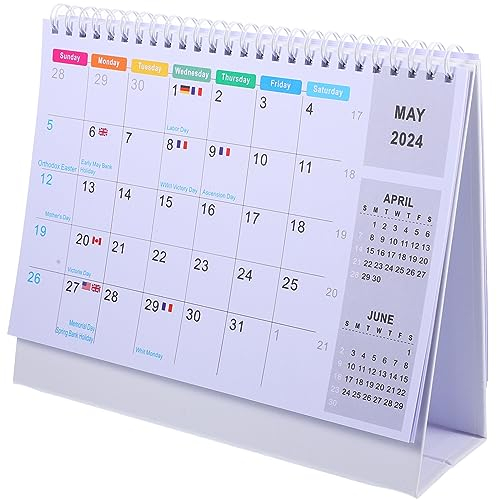 Amosfun Büro Tischkalender Kreativer Stehkalender Eleganter Schreibtisch-organizer Für Büro Und Zuhause Zur Planung Und Organisation Ihres Alltags