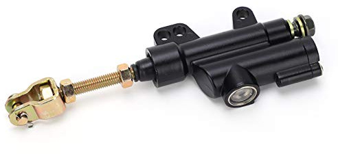 Cylindre de Frein Arrière pour Moto ATV Dirt Bike, Maître-cylindre de Frein Arrière renforcé Pompe de Maître-cylindre Hydraulique de Frein à Pied Arrière de Moto avec Conception