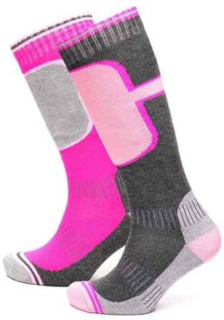 A2Z Ladies Thermal Skiing Knee High Socks Pack to 2 - Socks LDS AZ7611 P/C 2 Pack 4-8