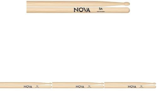 Vic FIrth - NOVA Drumsticks - 5A - Wood Tip (Pack of 4)